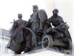 Statue vor dem Parlament in Budapest Statue vor dem Parlament in Budapest