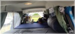 Bett im Minicamper Bett im Minicamper